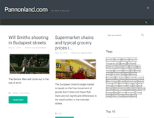 Tablet Screenshot of pannonland.com